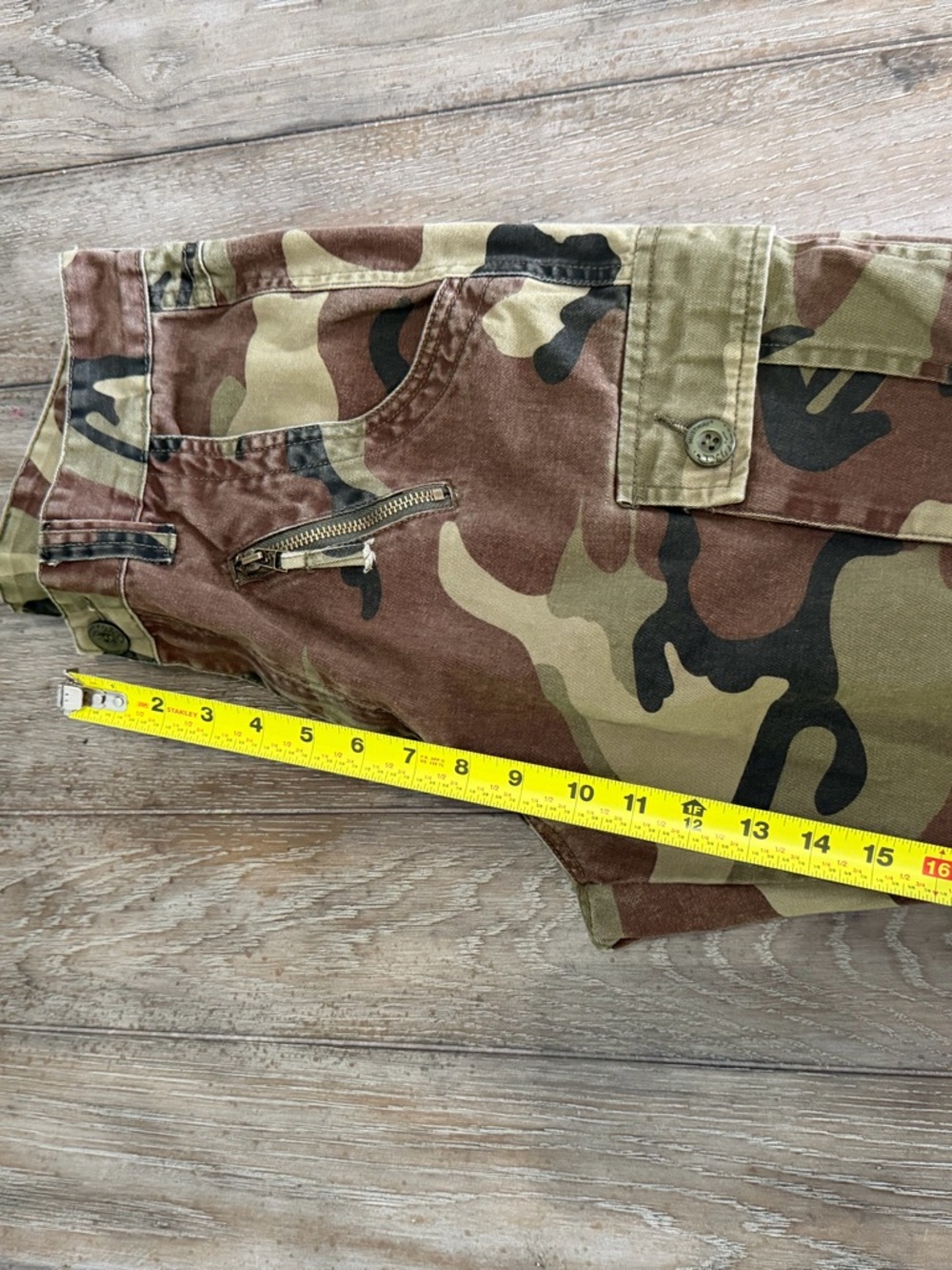 Camo Cargo Pants - Green Brown Black - Picture 14 of 15